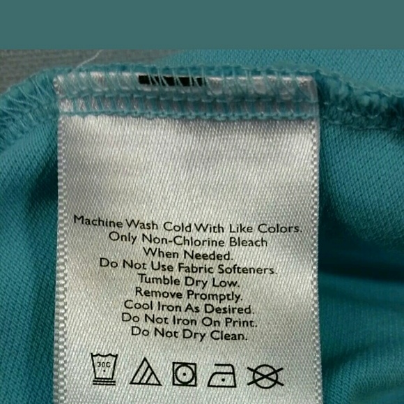 Eddie Bauer plus size 1X blue yellow top - Picture 7 of 8